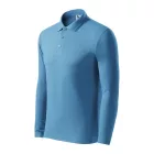 Logózott galléros férfi póló Pique Polo LS