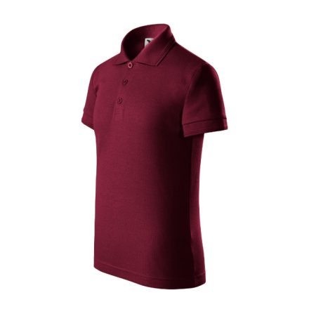 Pique Polo galléros póló gyerek garnet 146 cm/10 éves