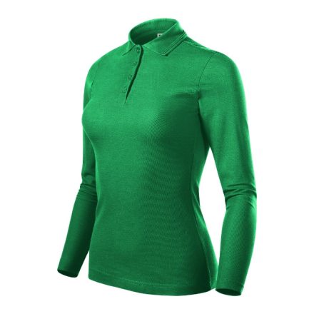 Pique Polo LS galléros póló női fűzöld XL