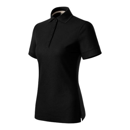 Prime (GOTS) galléros póló női fekete 2XL