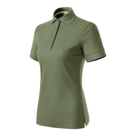 Prime (GOTS) galléros póló női khaki 2XL