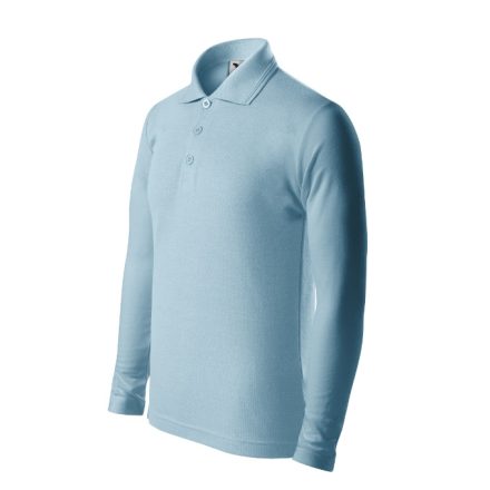 Pique Polo LS galléros póló gyerek égszínkék 134 cm/8 éves