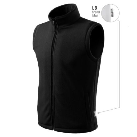Next polár mellény unisex fekete 01 (brand label) XL