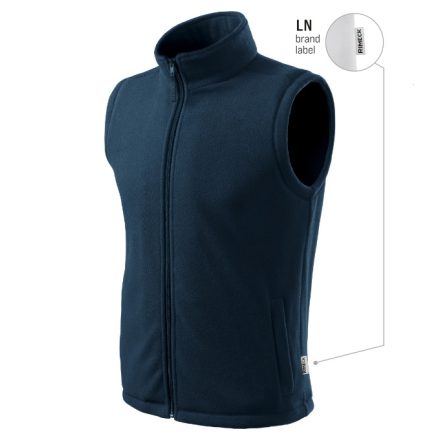 Next polár mellény unisex tengerészkék 02 (brand label) 2XL