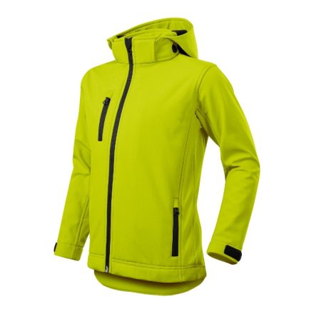 Performance softshell kabát gyerek lime 158 cm/12 éves