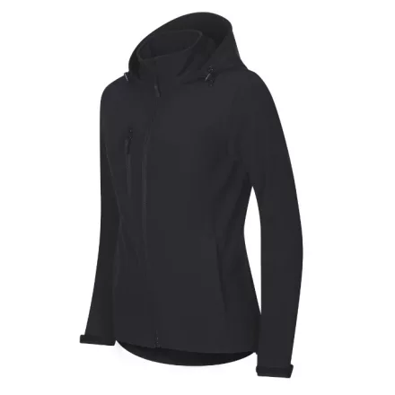 Trail softshell kabát női ébenszürke XL