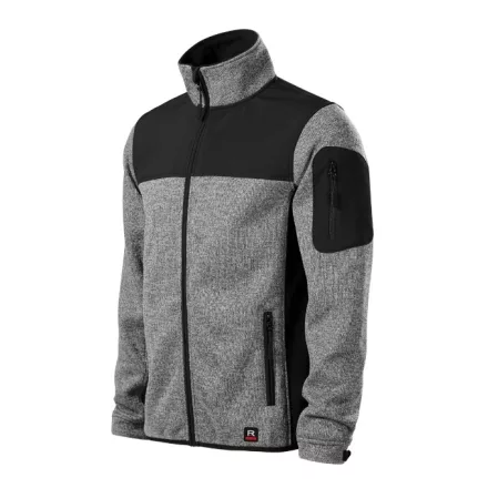 Casual softshell kabát férfi - EMBLÉMÁZVA