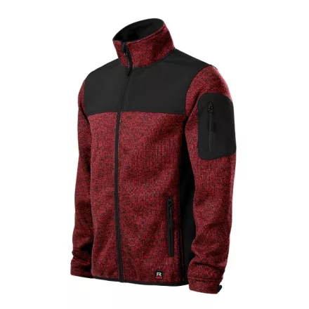 Casual softshell kabát férfi - EMBLÉMÁZVA