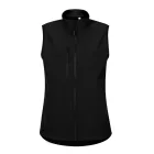 Trail softshell mellény női fekete 2XL