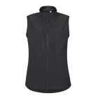 Trail softshell mellény női ébenszürke M