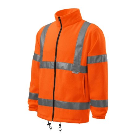 HV Fleece Jacket polár unisex fluoreszkáló narancssárga L