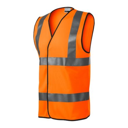 HV Bright biztonsági mellény unisex fluoreszkáló narancssárga M