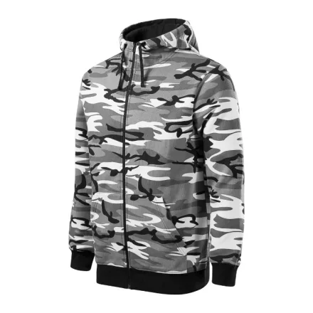 Logózott férfi felső Camo Zipper