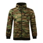 Logózott férfi felső Camo Zipper