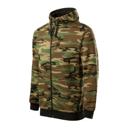 Logózott férfi felső Camo Zipper