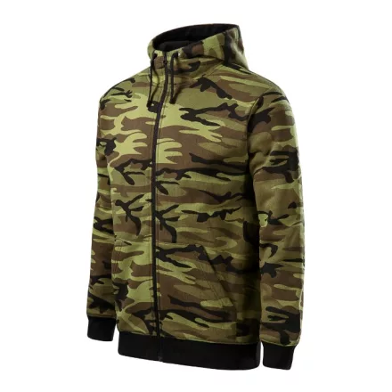 Logózott férfi felső Camo Zipper