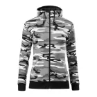 Logózott női felső Camo Zipper