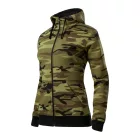 Logózott női felső Camo Zipper