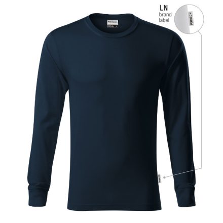 Resist LS póló unisex tengerészkék 02 (brand label) L