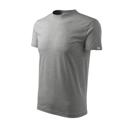 Base póló unisex sötétszürke melírozott 12 (brand label) L