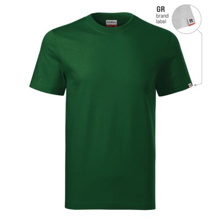 Base póló unisex üvegzöld 06 (brand label) 4XL