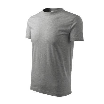 Recall póló unisex sötétszürke melírozott S