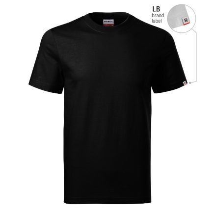 Recall póló unisex fekete 01 (brand label) 3XL