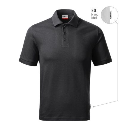 Resist Heavy Polo galléros póló férfi ébenszürke 94 (brand label) 2XL