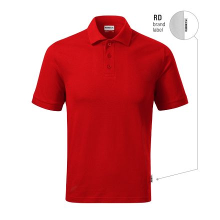 Resist Heavy Polo galléros póló férfi piros 07 (brand label) 2XL