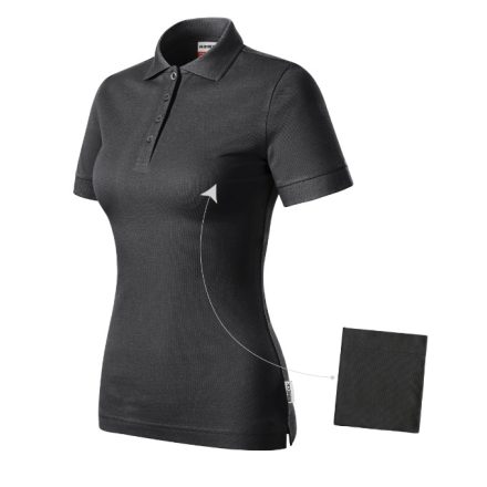 Resist Heavy Polo galléros póló női ébenszürke 2XL