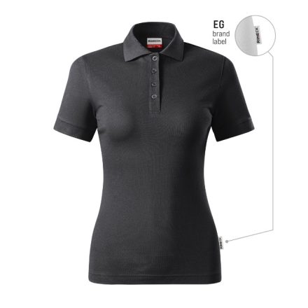 Resist Heavy Polo galléros póló női ébenszürke 94 (brand label) XS