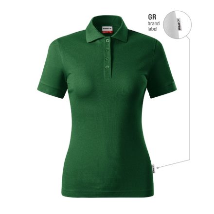 Resist Heavy Polo galléros póló női üvegzöld 06 (brand label) M