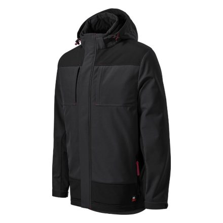 Vertex téli softshell kabát férfi ébenszürke M