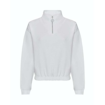 Just Hoods AWJH037 WOMEN'S CROPPED 1/4 ZIP SWEAT S