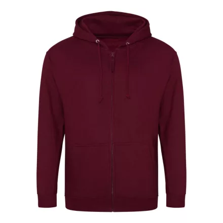 Logózott cipzáros, kapucnis pulóver Just Hoods