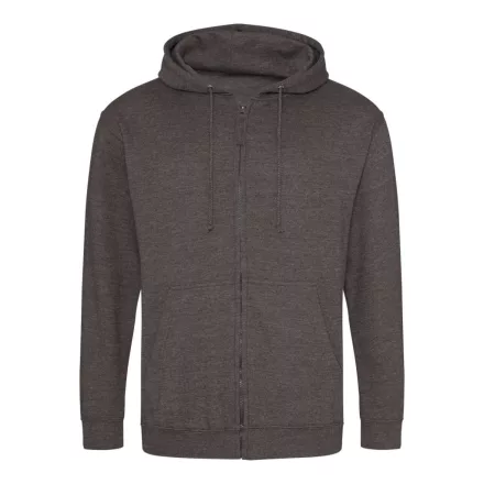 Logózott cipzáros, kapucnis pulóver Just Hoods