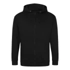 Logózott cipzáros, kapucnis pulóver Just Hoods