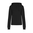 Logózott cipzáros, kapucnis női pulóver Just Hoods