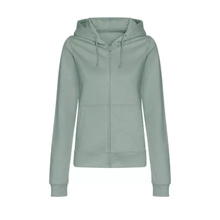 Logózott cipzáros, kapucnis női pulóver Just Hoods