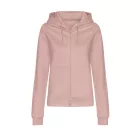 Logózott cipzáros, kapucnis női pulóver Just Hoods