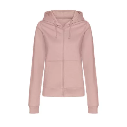 Logózott cipzáros, kapucnis női pulóver Just Hoods