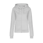 Logózott cipzáros, kapucnis női pulóver Just Hoods
