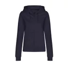 Logózott cipzáros, kapucnis női pulóver Just Hoods