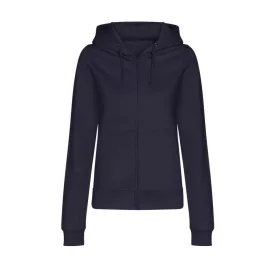 Logózott cipzáros, kapucnis női pulóver Just Hoods