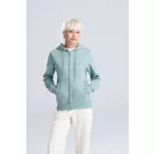 Logózott cipzáros, kapucnis női pulóver Just Hoods