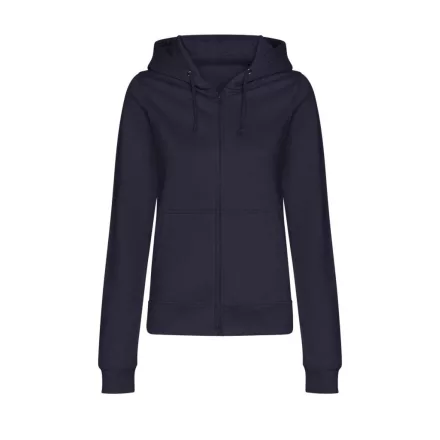 Logózott cipzáros, kapucnis női pulóver Just Hoods