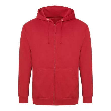 Logózott cipzáros, kapucnis pulóver Just Hoods