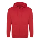 Logózott cipzáros, kapucnis pulóver Just Hoods