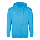 Logózott cipzáros, kapucnis pulóver Just Hoods