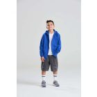 Logózott cipzáros, kapucnis gyerek pulóver Just Hoods